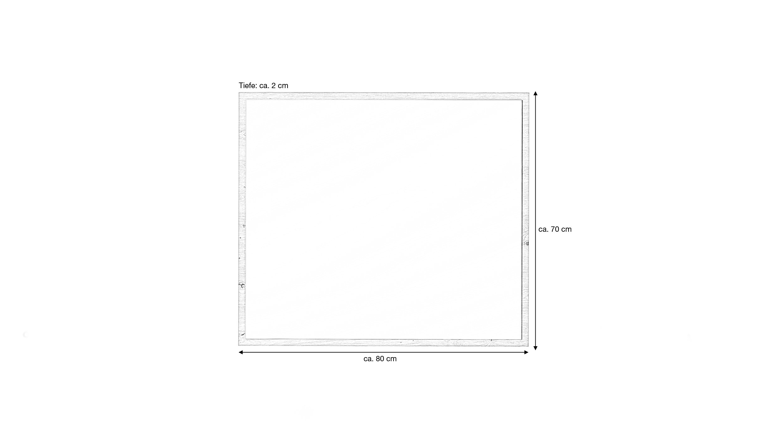 Wandspiegel Artisan Eiche 80 x 70 cm - MEMPHIS