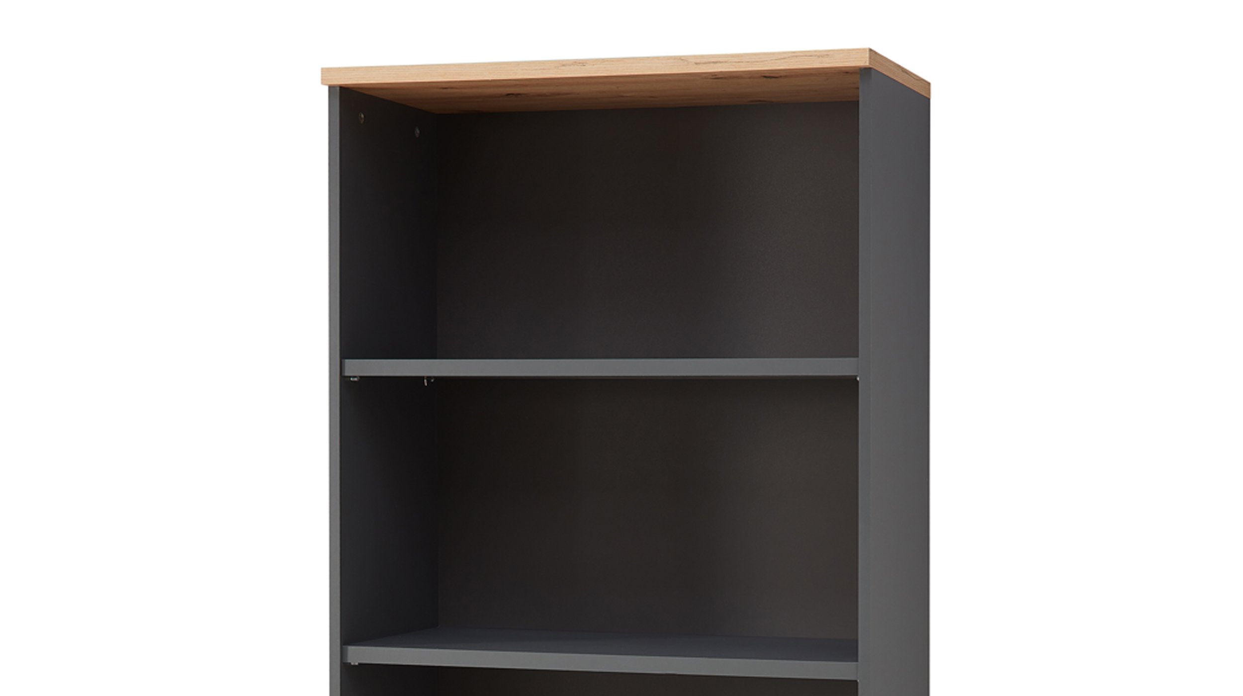 Büroregal graphit - Artisan Eiche 75 x 197 cm - MEMPHIS