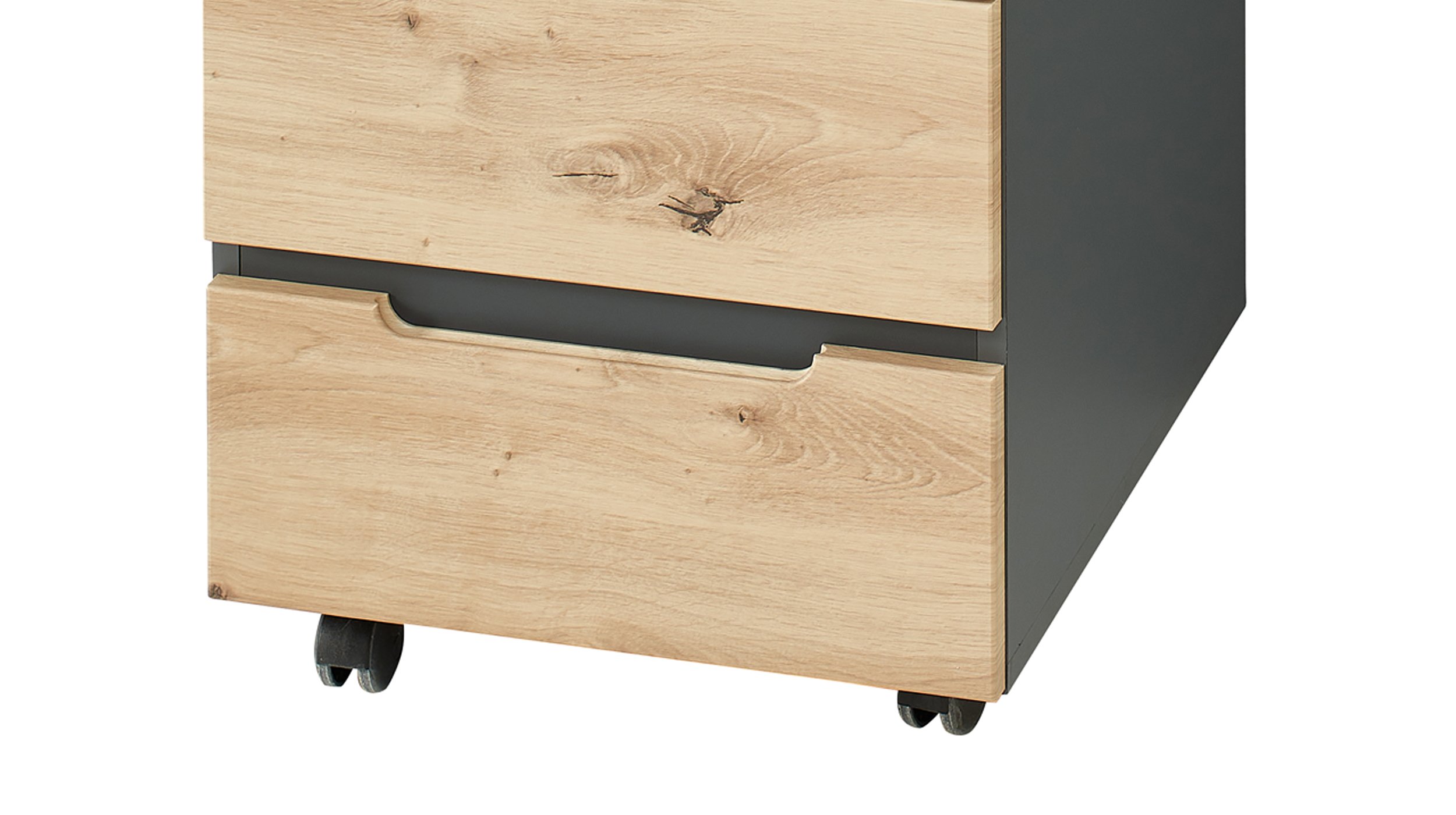 Rollcontainer Artisan Eiche 45 x 66 cm - MEMPHIS