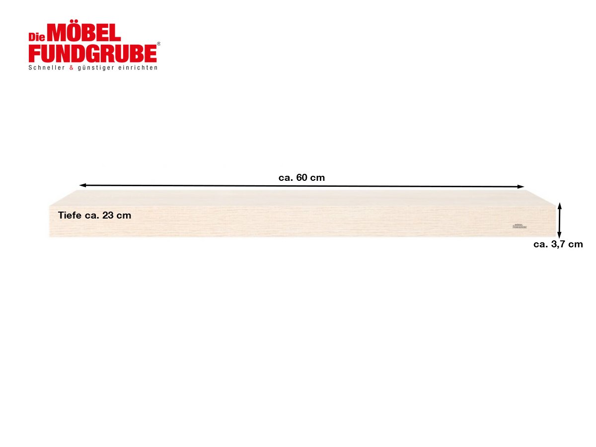Wandboard Sonoma Eiche 60 cm - SHELVY