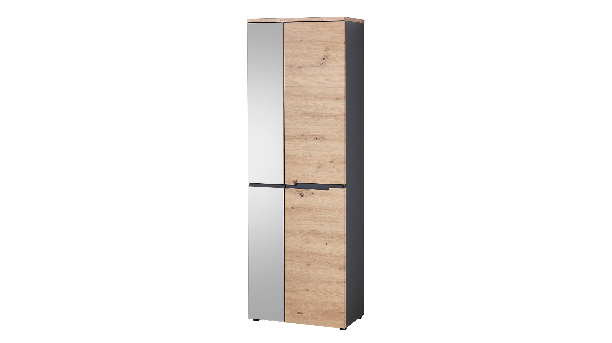 Garderobenschrank Artisan Eiche - Graphit 65 cm - MEMPHIS