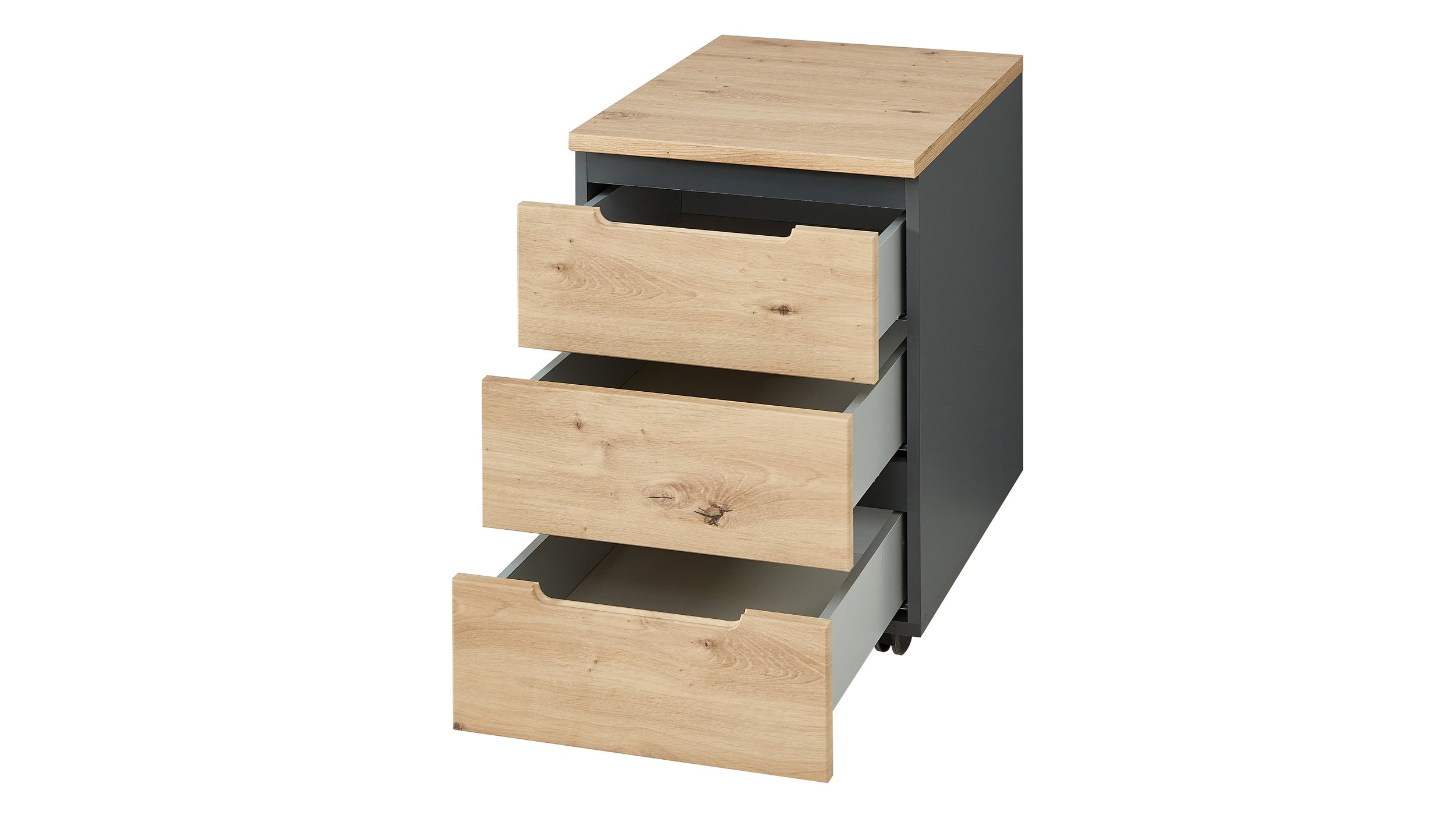 Rollcontainer Artisan Eiche 45 x 66 cm - MEMPHIS