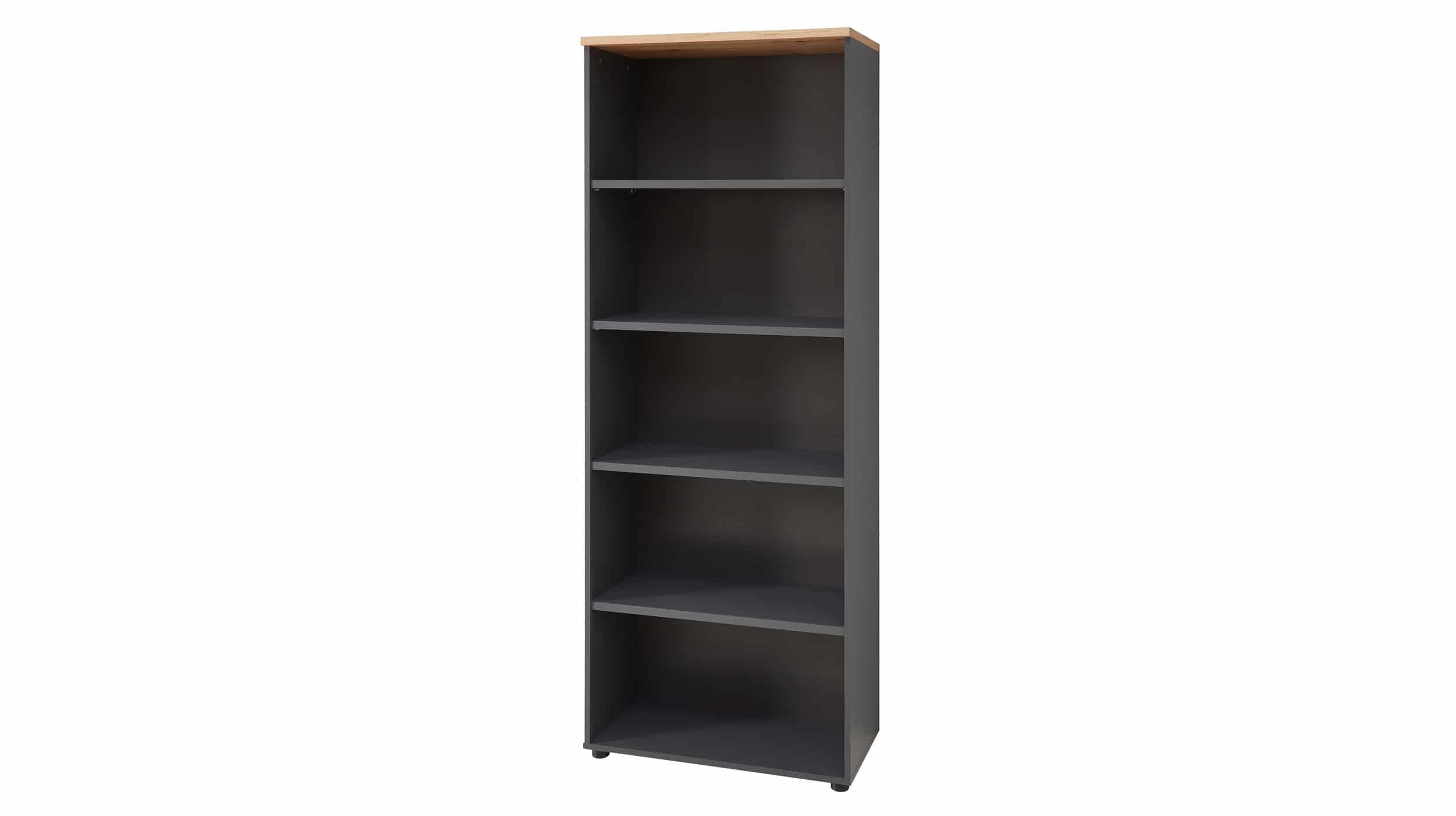 Büroregal graphit - Artisan Eiche 197 cm - MEMPHIS