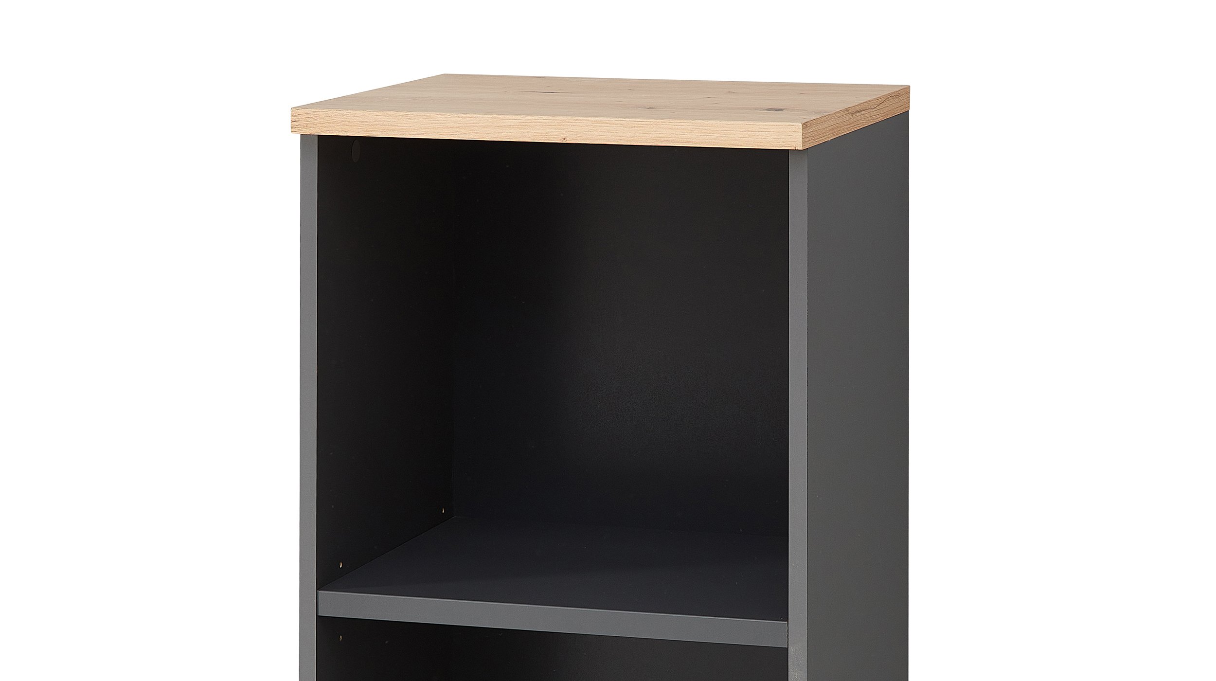 Büroregal graphit - Artisan Eiche 45 x 122 cm - MEMPHIS