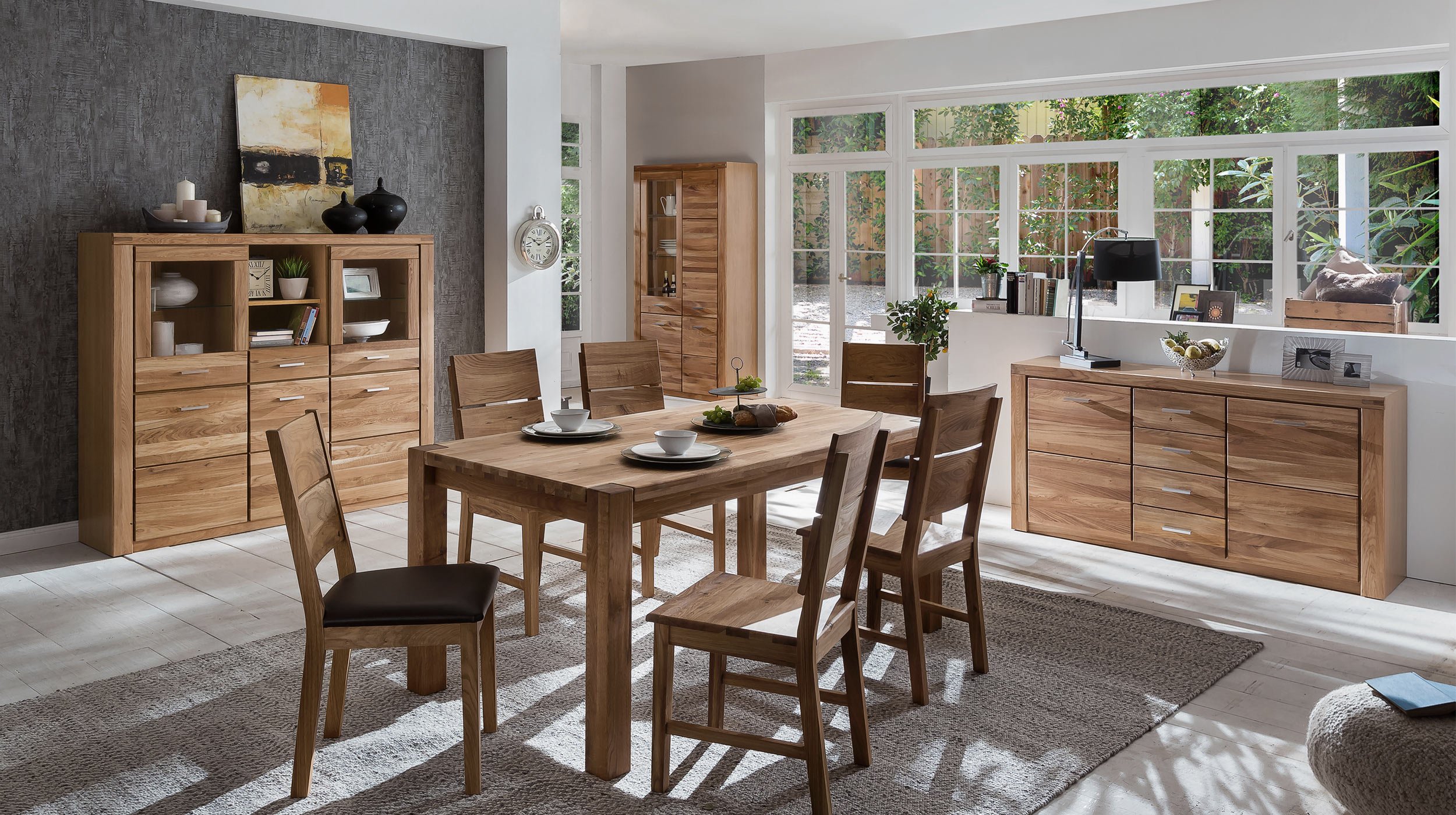 Sideboard Wildeiche teilmassiv geölt 159 cm - FREYJA