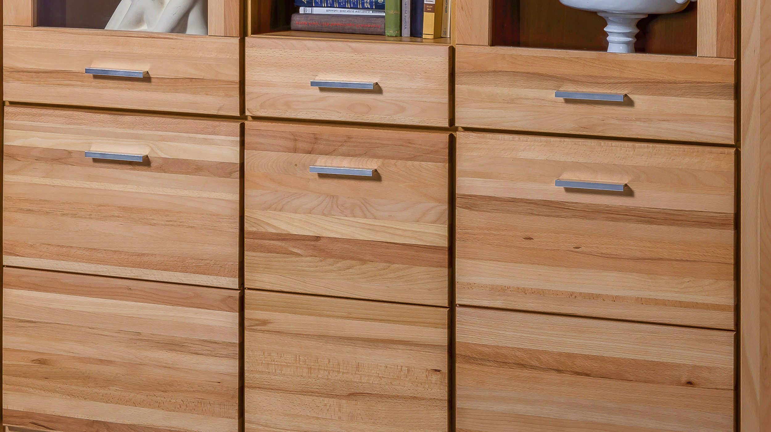 Highboard Kernbuche teilmassiv geölt 159 cm - FREYJA
